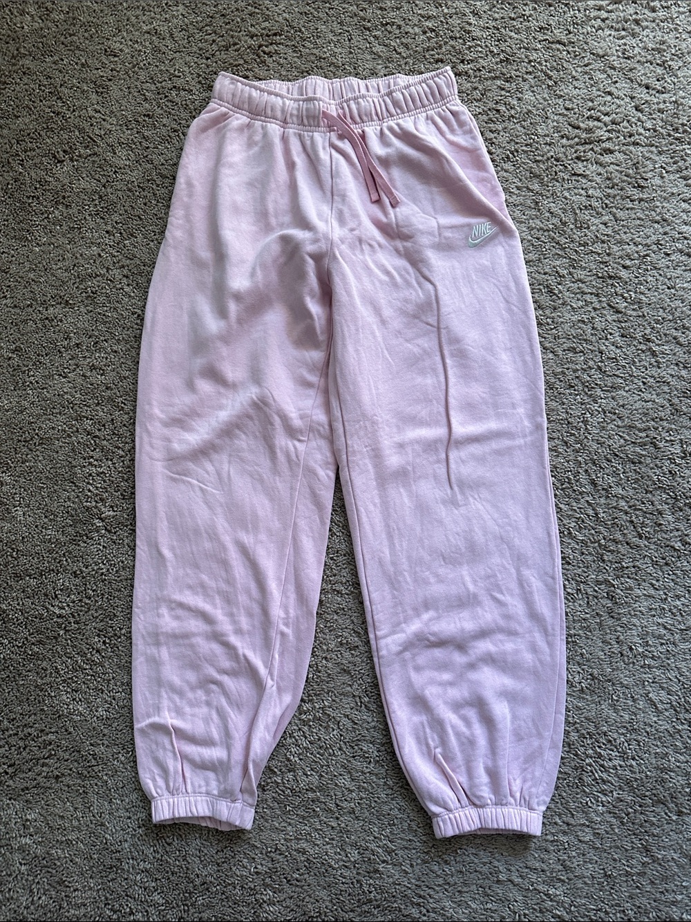Nike Pink Womens Cozy Fleece Joggers